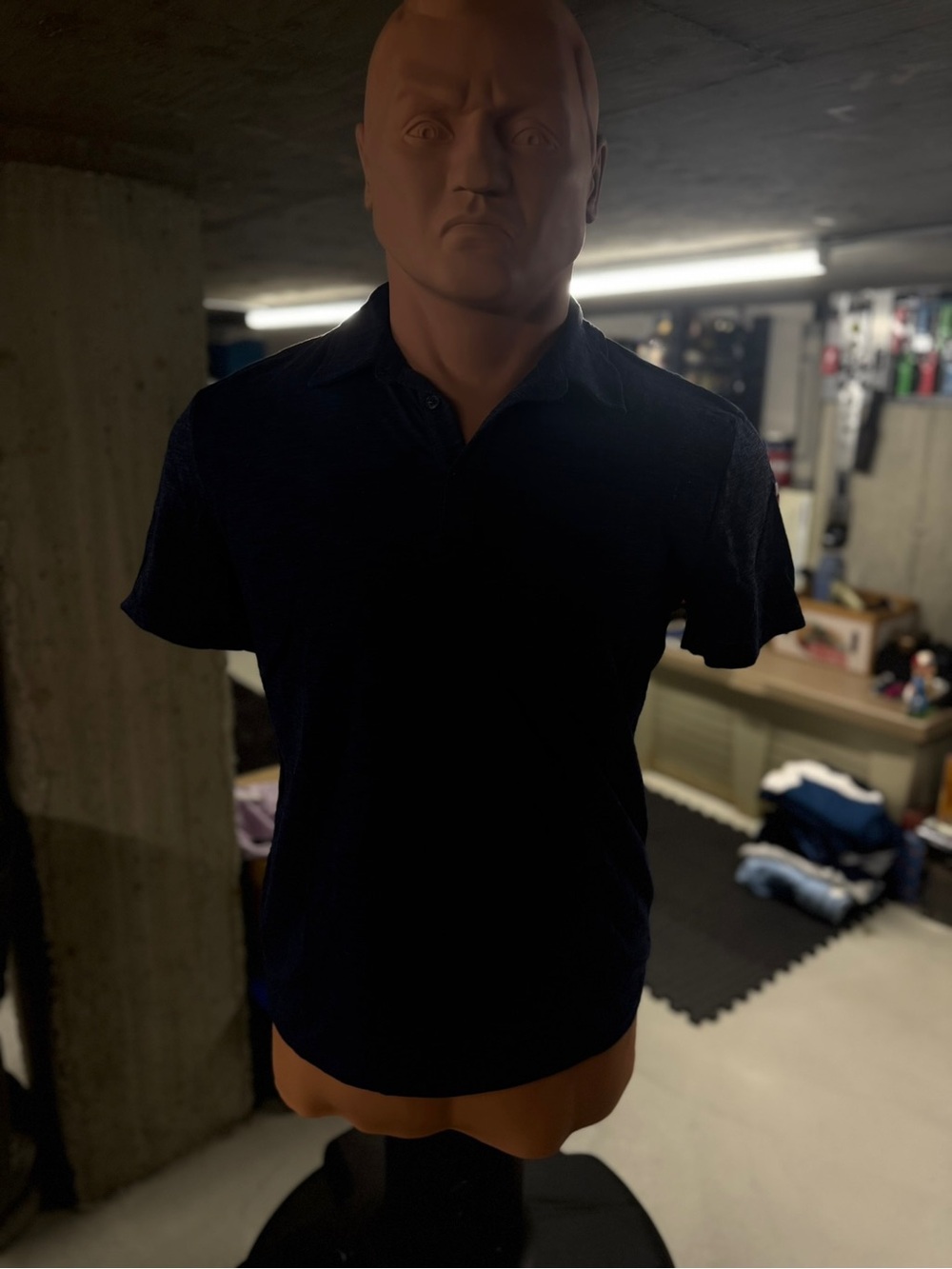 A/X Armani Exchange Men's Navy Polo Shirt